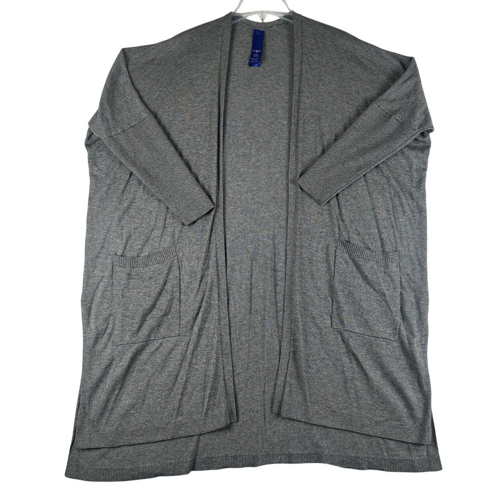 Kit And Ace Cardigan Sweater Womens One Size Gray Silk Wool Cashmere Open Front